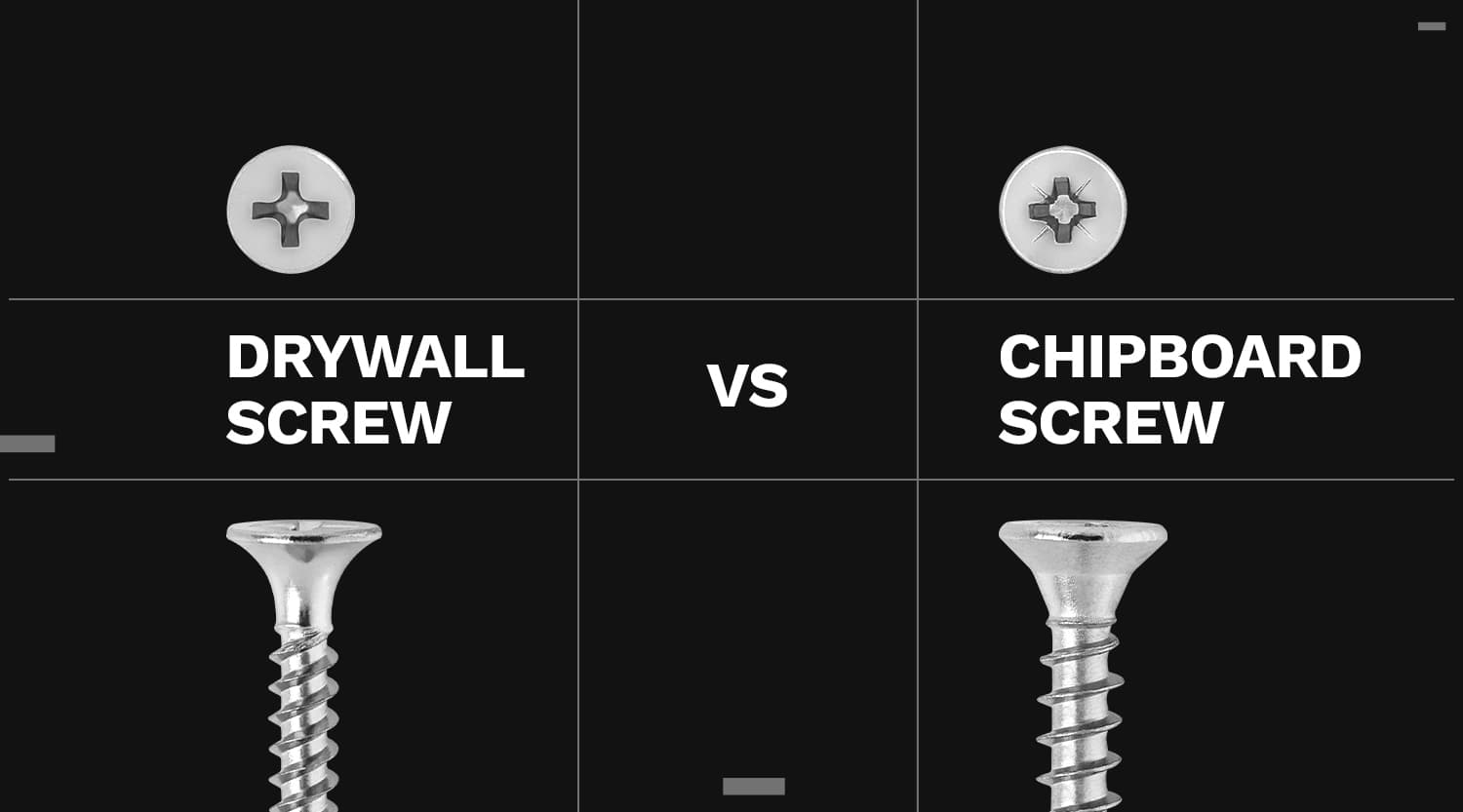 Drywall Screw VS Chipboard Screw: Your Complete Guide from LP Screw